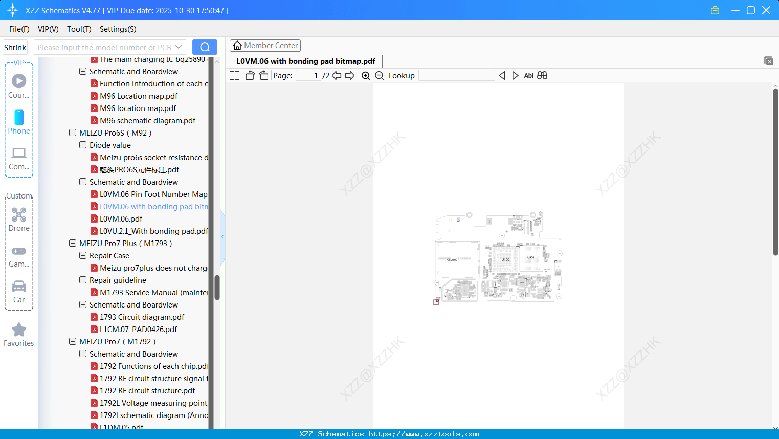 Meizu L0VM.06 With Bonding Pad Bitmap